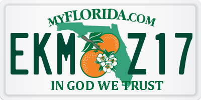FL license plate EKMZ17
