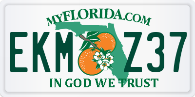 FL license plate EKMZ37