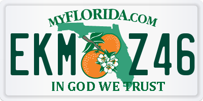 FL license plate EKMZ46