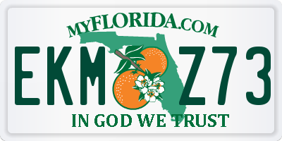 FL license plate EKMZ73