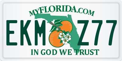 FL license plate EKMZ77