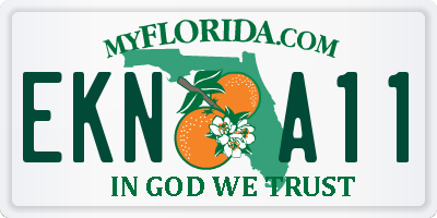 FL license plate EKNA11