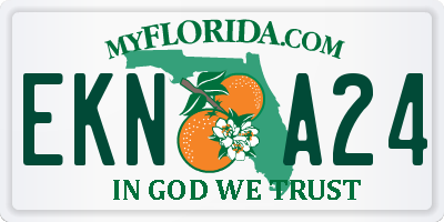 FL license plate EKNA24