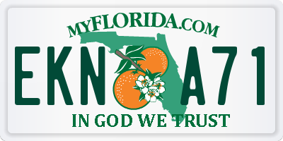 FL license plate EKNA71