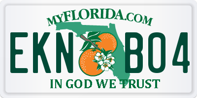 FL license plate EKNB04
