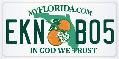 FL license plate EKNB05