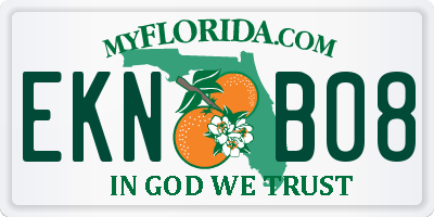 FL license plate EKNB08