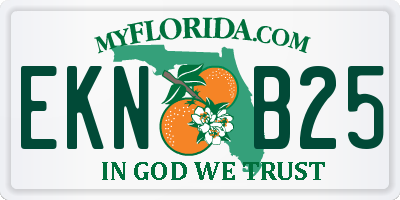 FL license plate EKNB25