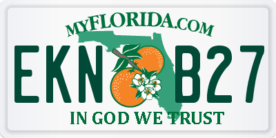 FL license plate EKNB27