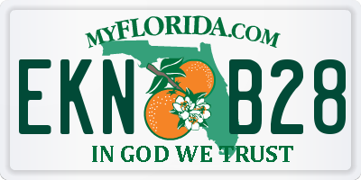 FL license plate EKNB28