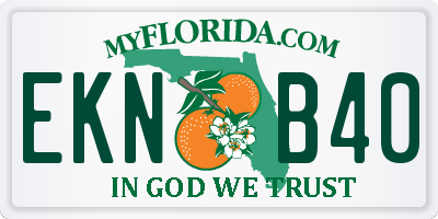 FL license plate EKNB40
