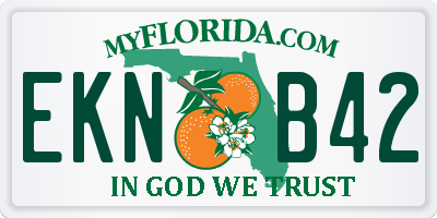 FL license plate EKNB42