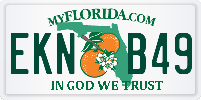 FL license plate EKNB49
