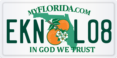 FL license plate EKNL08