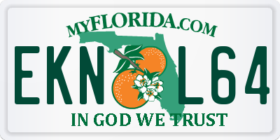 FL license plate EKNL64