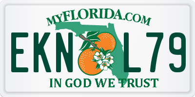 FL license plate EKNL79