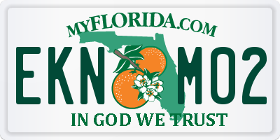 FL license plate EKNM02