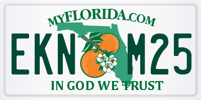 FL license plate EKNM25
