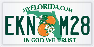 FL license plate EKNM28