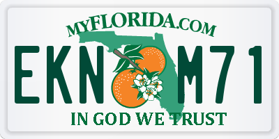 FL license plate EKNM71