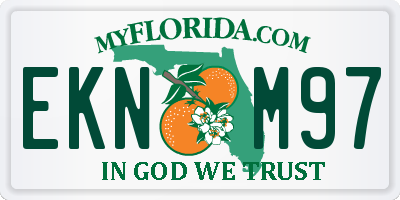 FL license plate EKNM97