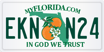 FL license plate EKNN24