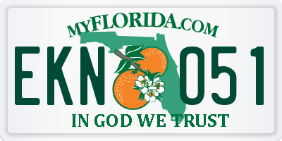 FL license plate EKNO51