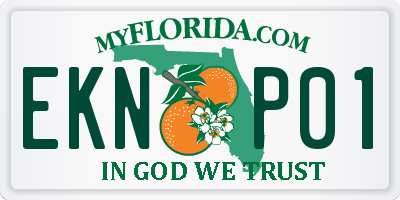 FL license plate EKNP01