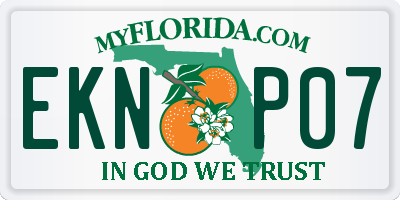 FL license plate EKNP07