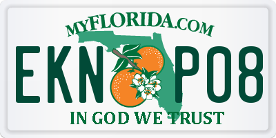 FL license plate EKNP08