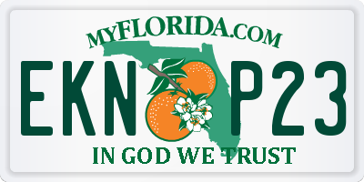 FL license plate EKNP23