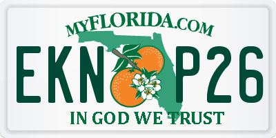 FL license plate EKNP26