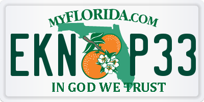 FL license plate EKNP33