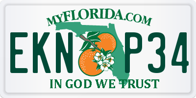 FL license plate EKNP34