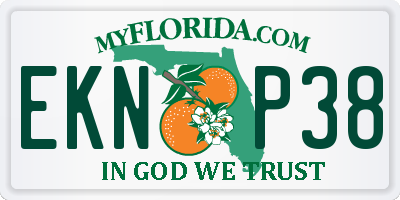 FL license plate EKNP38