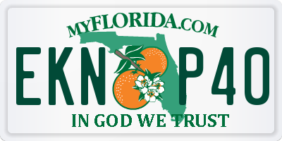 FL license plate EKNP40