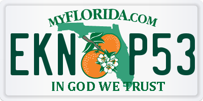 FL license plate EKNP53