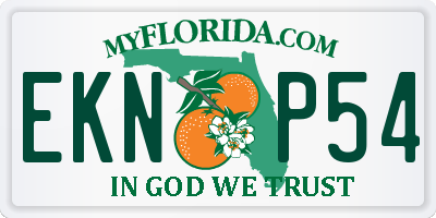 FL license plate EKNP54