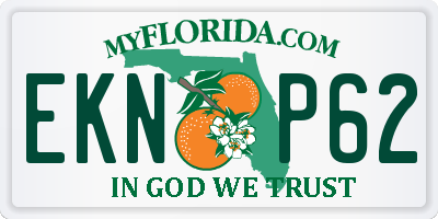 FL license plate EKNP62