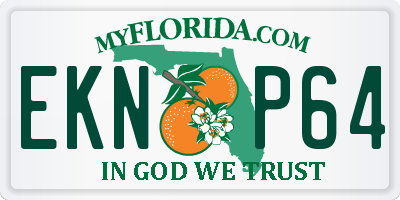 FL license plate EKNP64