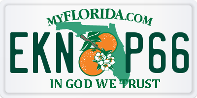 FL license plate EKNP66