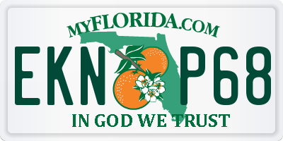 FL license plate EKNP68