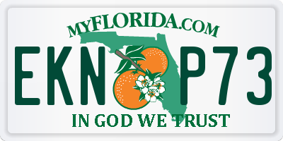 FL license plate EKNP73
