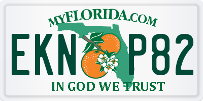 FL license plate EKNP82