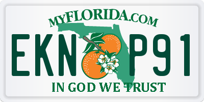 FL license plate EKNP91