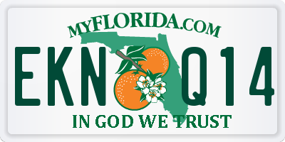FL license plate EKNQ14