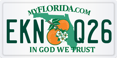FL license plate EKNQ26