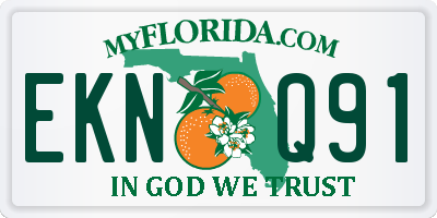 FL license plate EKNQ91