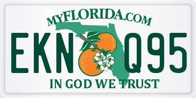 FL license plate EKNQ95