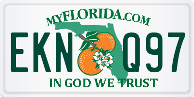 FL license plate EKNQ97